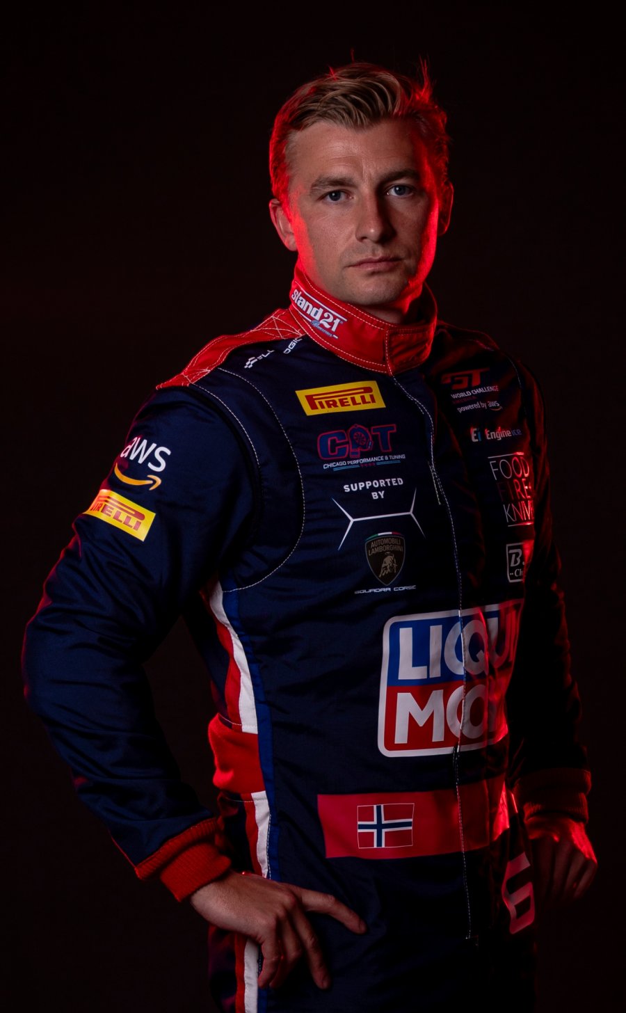 Mads Siljehaug in his racing suit